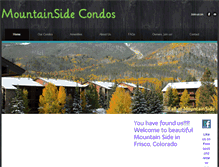 Tablet Screenshot of mountainsidecondos.com